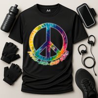 Peace Love Good Vibes Cooling Performance Crew T-Shirt