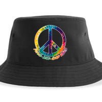 Peace Love Good Vibes Sustainable Bucket Hat