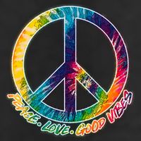 Peace Love Good Vibes Adult Drive Performance Visor