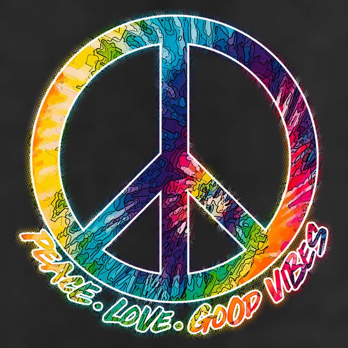 Peace Love Good Vibes Adult Drive Performance Visor