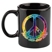Peace Love Good Vibes 11oz C Handle Ceramic Mug