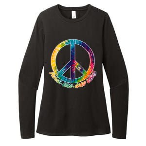 Peace Love Good Vibes Womens CVC Long Sleeve Shirt