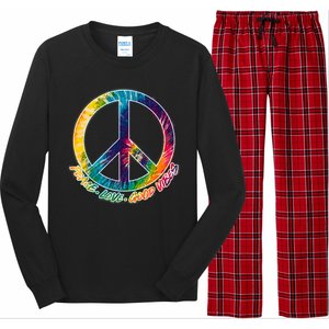 Peace Love Good Vibes Long Sleeve Pajama Set