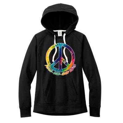 Peace Love Good Vibes Women's Fleece Hoodie