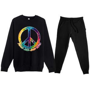 Peace Love Good Vibes Premium Crewneck Sweatsuit Set