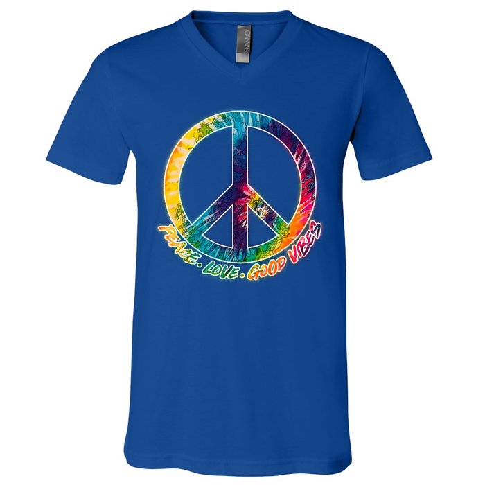 Peace Love Good Vibes V-Neck T-Shirt