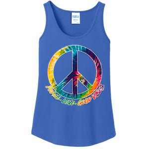 Peace Love Good Vibes Ladies Essential Tank