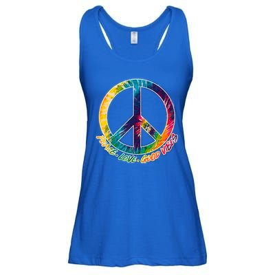 Peace Love Good Vibes Ladies Essential Flowy Tank