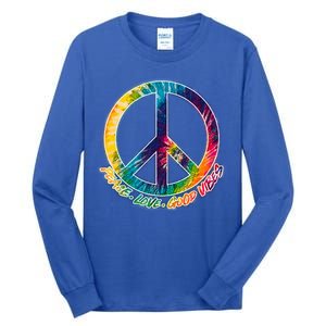 Peace Love Good Vibes Tall Long Sleeve T-Shirt