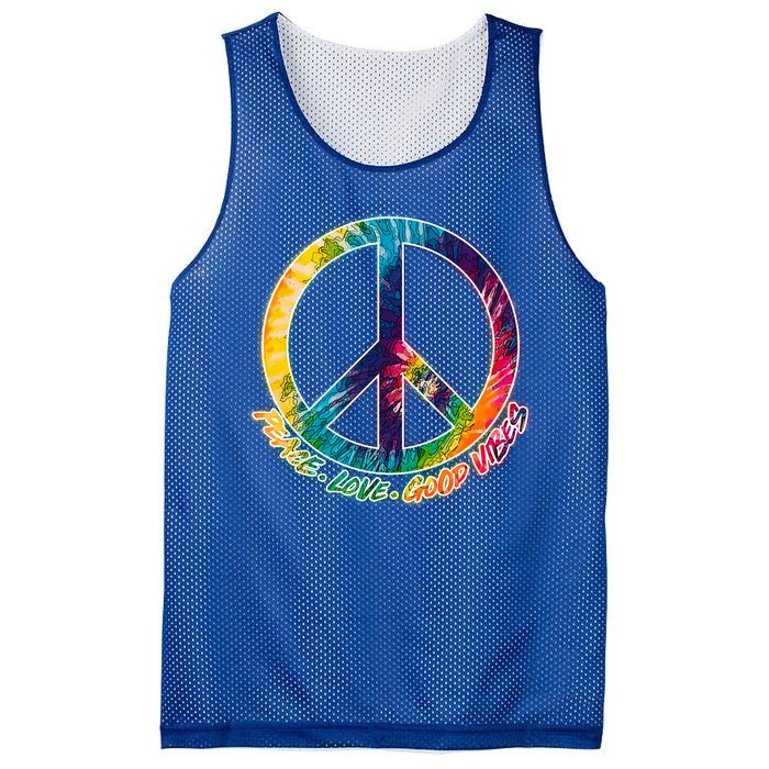 Peace Love Good Vibes Mesh Reversible Basketball Jersey Tank