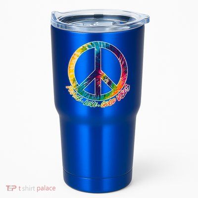 Peace Love Good Vibes Tumbler