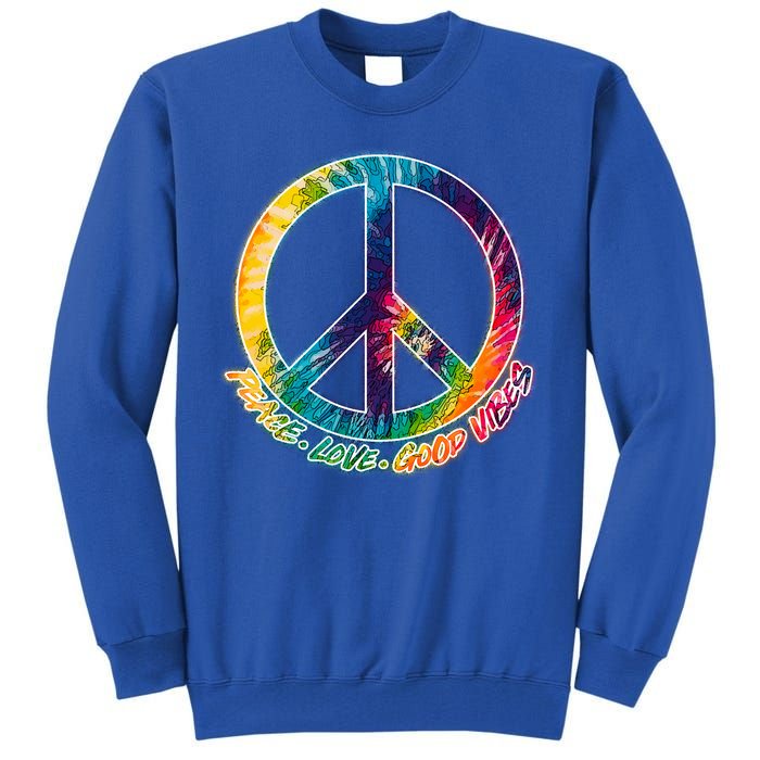 Peace Love Good Vibes Tall Sweatshirt