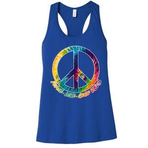 Peace Love Good Vibes Women's Racerback Tank