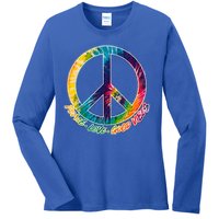 Peace Love Good Vibes Ladies Long Sleeve Shirt