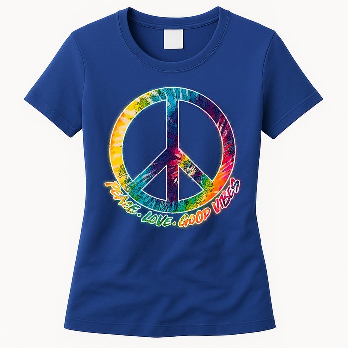 Peace Love Good Vibes Womens T-Shirt