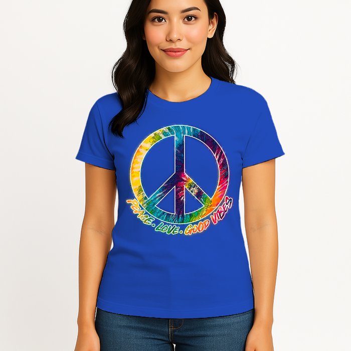 Peace Love Good Vibes Womens T-Shirt