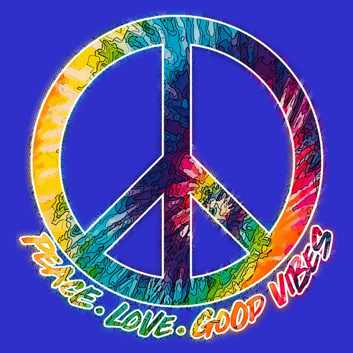 Peace Love Good Vibes Womens T-Shirt