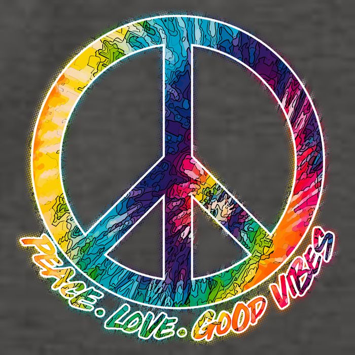 Peace Love Good Vibes Vector Backpack