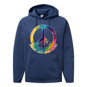 Peace Love Good Vibes Performance Fleece Hoodie