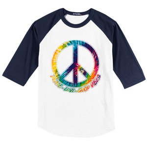 Peace Love Good Vibes Baseball Sleeve Shirt