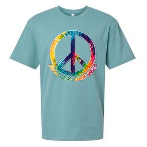 Peace Love Good Vibes Sueded Cloud Jersey T-Shirt