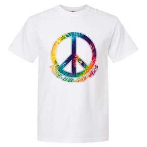 Peace Love Good Vibes Garment-Dyed Heavyweight T-Shirt