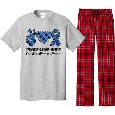 Peace Love Hope Child Abuse Awareness and Prevention Pajama Set