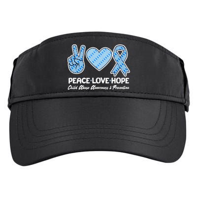 Peace Love Hope Child Abuse Awareness and Prevention Adult Drive Performance Visor