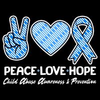 Peace Love Hope Child Abuse Awareness and Prevention Wool Snapback Cap