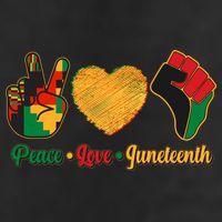 Peace Love Juneteenth June 19 1865 Adult Drive Performance Visor