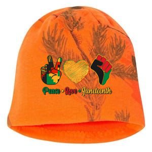 Peace Love Juneteenth June 19 1865 Kati - Camo Knit Beanie