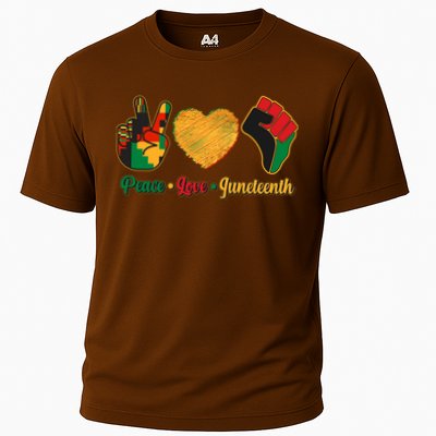 Peace Love Juneteenth June 19 1865 Performance Shirt