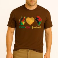 Peace Love Juneteenth June 19 1865 Cooling Performance Crew T-Shirt
