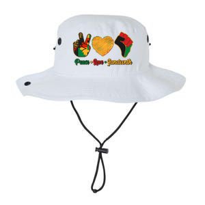 Peace Love Juneteenth June 19 1865 Legacy Cool Fit Booney Bucket Hat