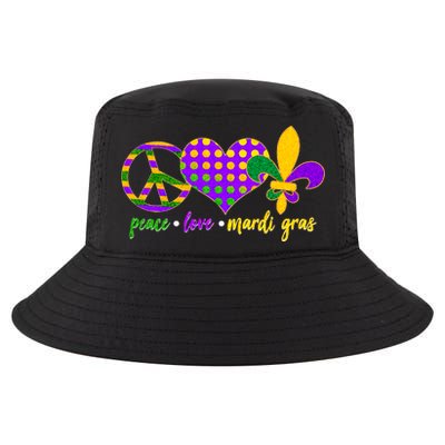 Peace Love Mardi Gras Cool Comfort Performance Bucket Hat