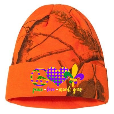 Peace Love Mardi Gras Kati Licensed 12" Camo Beanie