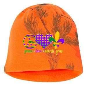 Peace Love Mardi Gras Kati - Camo Knit Beanie