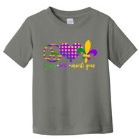 Peace Love Mardi Gras Toddler T-Shirt