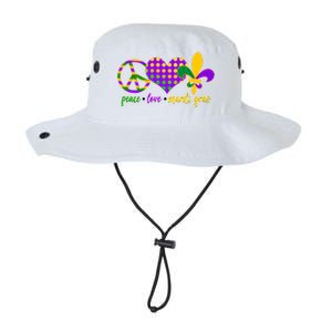 Peace Love Mardi Gras Legacy Cool Fit Booney Bucket Hat