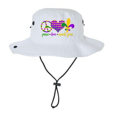 Peace Love Mardi Gras Legacy Cool Fit Booney Bucket Hat