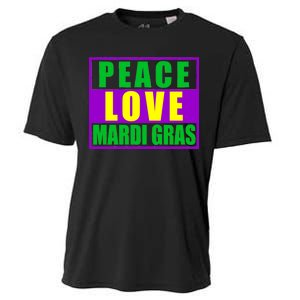 Peace Love Mardi Gras New Orleans Cooling Performance Crew T-Shirt