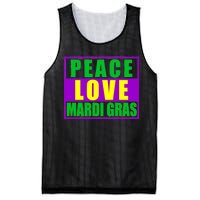 Peace Love Mardi Gras New Orleans Mesh Reversible Basketball Jersey Tank