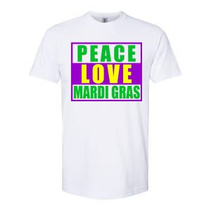 Peace Love Mardi Gras New Orleans Softstyle CVC T-Shirt