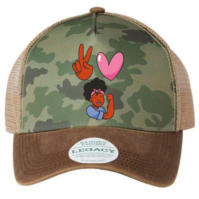 Peace Love Melanin Legacy Tie Dye Trucker Hat