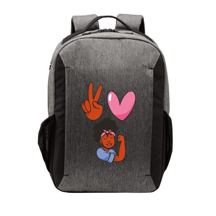 Peace Love Melanin Vector Backpack