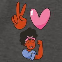 Peace Love Melanin Vector Backpack