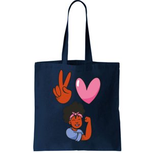 Peace Love Melanin Tote Bag