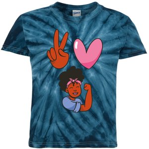 Peace Love Melanin Kids Tie-Dye T-Shirt