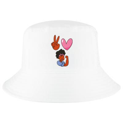 Peace Love Melanin Cool Comfort Performance Bucket Hat