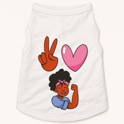 Peace Love Melanin Doggie Tank